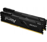 Оперативная память DDR4 32Gb (2х16Gb) PC4-25600Mb/s (3200MHz); Kingston Fury Beast Black  (KF432C16BB1K2/32)