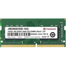 Оперативная память DDR4 SDRAM SODIMM 16Gb PC4-21300 (2666); Transcend (JM2666HSB-16G)