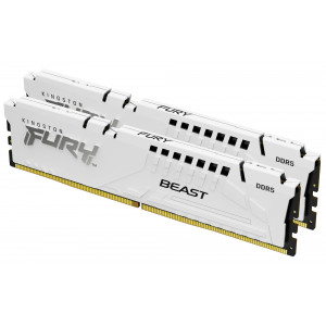 Оперативная память DDR5 64Gb (2x32Gb) 6000MHz Kingston Fury White (KF560C30BWK2-64)