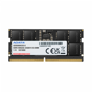 Оперативная память DDR5 SODIMM 16Gb PC-38400 (4800); ADATA (AD5S480016G-S)