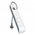 Сетевой фильтр 4 евро-розетки; Belkin Home SurgeMaster  (F9H400EN2M)
