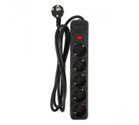 Сетевой фильтр 5 евро-розеток 3.0 м; Perfeo; Real Power; (PF_E1501) 16A; Black