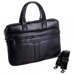 Сумка для ноутбука Catiroya; 15.6"; кожа; Black