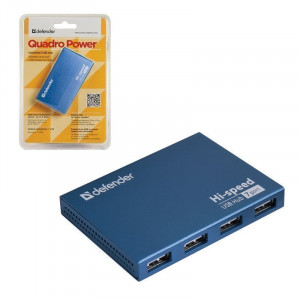 USB разветвители (HUB) HUB USB 2.0; 4-Ports Defender Quadro Power 