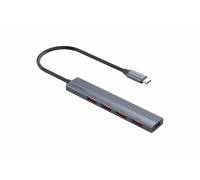 HUB USB 3.0; 4 порта; TypeC (металл) с PD 100W (A-811); 0.8m