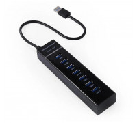 USB разветвители (HUB) HUB USB 3.0; 7 портов; 5 Гбит/с; Black