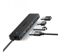 USB разветвители (HUB) UGREEN CM219 (25851); USB 3.0; 4 порта USB 3.0; 0,15м; 5Gbps 
