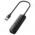 USB разветвители (HUB) UGREEN CM416 (10915); USB 3.0; 4 порта+USB-C Power; кабель 0.25м