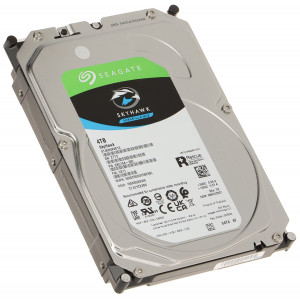 Жесткий диск SATAIII 4000.0 Gb; Seagate SkyHawk; 256Mb cache; 5400rpm; 3.5" (ST4000VX013)