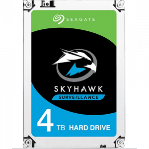 Жесткий диск SATAIII 4000.0 Gb; Seagate SkyHawk; 256Mb cache; 5400rpm; 3.5" (ST4000VX015)
