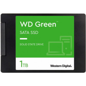 Жесткий диск SSD 1000.0 Gb; Western Digital Green 2.5" SATAIII 3D TLC; (WDS100T3G0A)