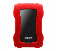 Внешний жесткий диск USB 3.2 1000.0 Gb; ADATA DURABLE HD330 2.5 USB 3.1 Black/Red (AHD330-1TU31-CRD)
