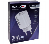  USB зарядное устройство Walker WH-60; Black