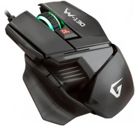 Мышь проводная Gemix W-130, 2400dpi, USB, Black