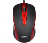 Мышь проводная Havit HV-MS675; USB; Black&Red 