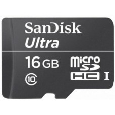 Карта памяти micro SDHC 16Gb SanDisk (SDSDQL-016G-G35); Ultra UHS-I; Class 10; with SD adapter