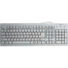 Клавиатура проводная Gembird KB-8300U; USB; RUS; White (KB-8300U-R)