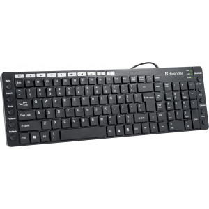 Клавиатура проводная Defender OfficeMate MM-810; USB; Black (45810)