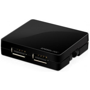 USB разветвители (HUB) SPEEDLINK SL-7414-BK; Snappy; USB Hub 4xUSB 2.0; Black