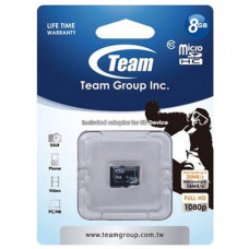 Карта памяти micro SDHC 8Gb Team; Class 10; No adapter (TUSDH8GCL1002)