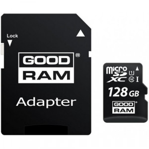 Карта памяти micro SDXC 128Gb GoodRAM (M1A4-1280R11); UHS-I; Class 10; with SD adapter + OTG Reader