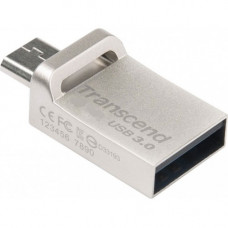Flash-память Transcend JetFlash 880 (TS16GJF880S); 16Gb; USB 3.0/MicroUSB; Metallic