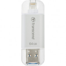 Flash-память Transcend JetDrive Go 300 (TS64GJDG300S); 64Gb; USB 3.1/Lightning; Silver