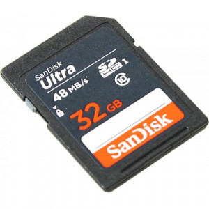 Карта памяти SDHC 32Gb SanDisk; Class 10 UHS-I (SDSDUNB-032G-GN3IN)