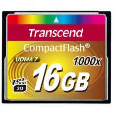 Карта памяти CF 16Gb Transcend; (1000x) (TS16GCF1000)