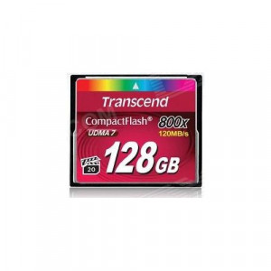Карта памяти CF 128Gb Transcend; (800x) (TS128GCF800)