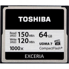 Карта памяти CF 64Gb Toshiba; Exceria CF UDMA 7 1000x (CF-064GTGI(8))