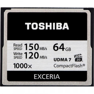 Карта памяти CF 64Gb Toshiba; Exceria CF UDMA 7 1000x (CF-064GTGI(8))