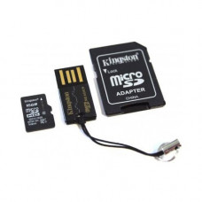 Карта памяти micro SDHC 16Gb Kingston; Class 10; With SD-adapter + Card Reader (MBLY10G2/16GB)