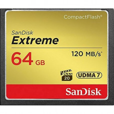 Карта памяти CF; 64Gb; SanDisk; Extreme R120/W85MB/s (SDCFXSB-064G-G46)