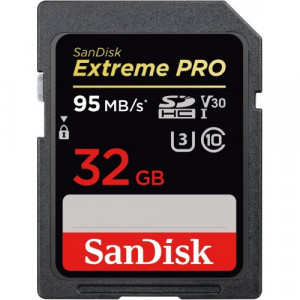 Карта памяти SDHC 32Gb SanDisk; Extreme PRO; Class 10; UHS-2 U3 (SDSDXXG-032G-GN4IN)