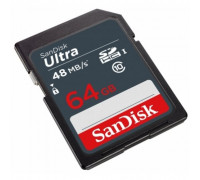 Карта памяти SDXC 64Gb SanDisk; Ultra; Class 10 UHS-I (SDSDUNB-064G-GN3IN)