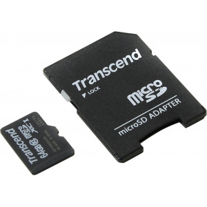 Карта памяти micro SDXC 64Gb Transcend Premium 300x; Class10; With SD-adapter (TS64GUSDXC10)
