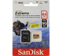 Карта памяти micro SDXC 64Gb SanDisk; Class 10; UHS-I; With SD-adapter (SDSQXVF-064G-GN6AA)