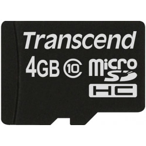 Карта памяти micro SDHC 4Gb Transcend Ultimate; Class 10; No adapter (TS4GUSDC10)
