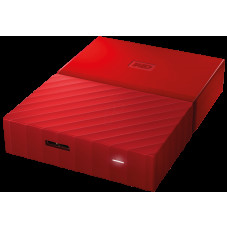 Жесткий диск USB 3.0 4000.0 Gb; Western Digital My Passport Red (WDBYFT0040BRD-WESN)