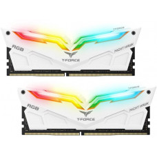 Оперативная память DDR4 SDRAM 2x8Gb PC4-24000 (3000); Team T-Force Night Hawk White RGB (TF2D416G3000HC16CDC01)