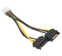 Переходник питания для видеокарт 2xSATA/PCI-E 8pin