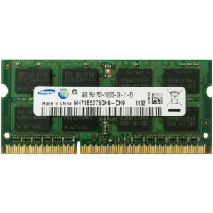 Оперативная память DDR3 SDRAM SODIMM 4Gb PC3-10600 (1333); Samsung (M471B5273DH0-CH9)