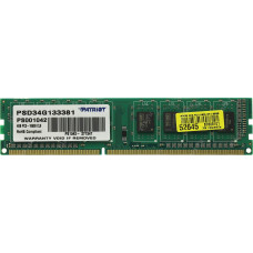 Оперативная память DDR3 SDRAM 4Gb PC3-10600 (1333); Patriot Signature Line (PSD34G133381)