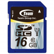 Карта памяти SDHC 16Gb Team (TSDHC16GUHS01); Class 10