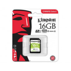 Карта памяти SDHC 16Gb Kingston; Canvas Select Class 10 UHS-I U1 (SDS/16GB)