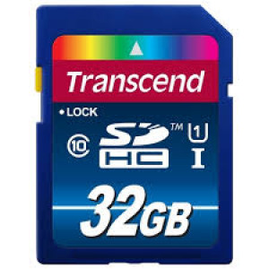 Карта памяти SDHC 32Gb Transcend; Class10; UHS-I PremiumX400 (TS32GSDU1)