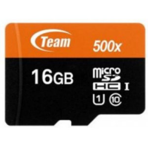 Карта памяти micro SDHC 16Gb Team; Class 10 UHS-1; with SD adapter (TUSDH16GCL10U03)