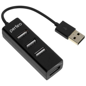 USB разветвители (HUB) Perfeo PF-HYD-6010H; HUB USB 2.0; 4 порта 