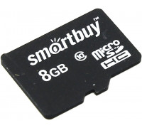 Карта памяти micro SDHC 8Gb Smart Buy; Class 10; No adapter (SB8GBSDCL10-00)